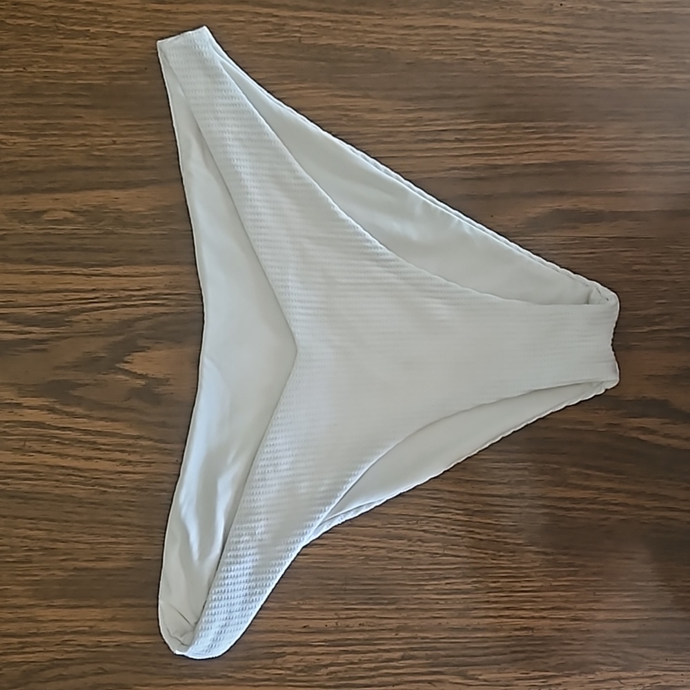 Chelsea & Violet Inner Beauty Texture V-Front Hi-Leg Swim Bottom